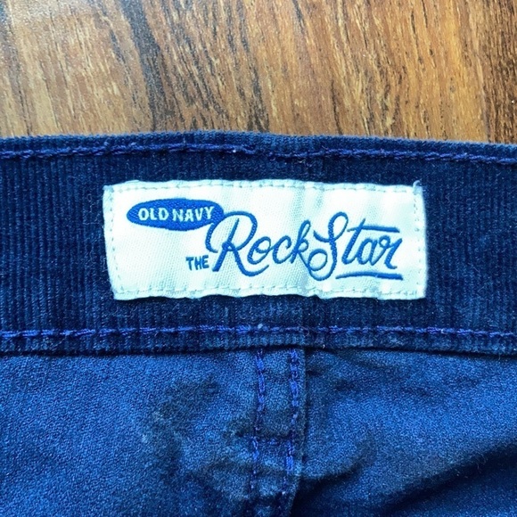 Old Navy blue corduroy rockstar pants size 6 - Picture 5 of 7